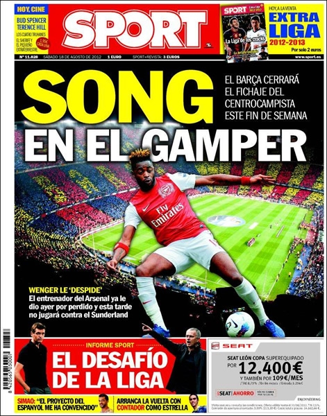 Portada 18 de agosto de 2012.