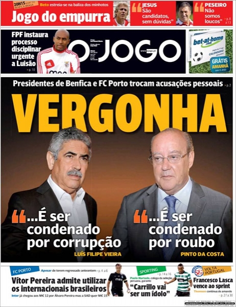 Portada 18 de agosto de 2012.
