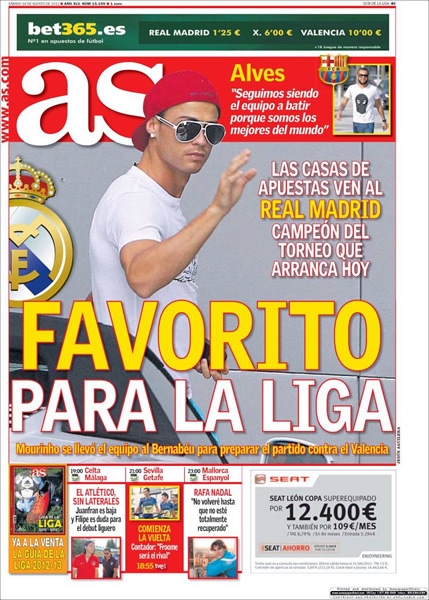 Portada 18 de agosto de 2012.