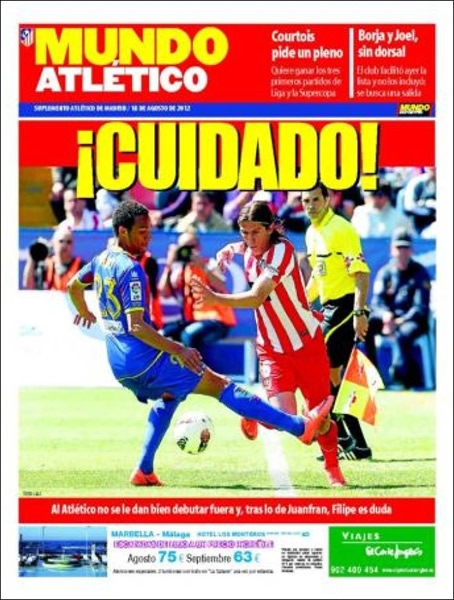 Portada 18 de agosto de 2012.