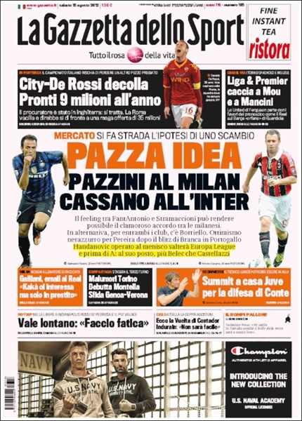 Portada 18 de agosto de 2012.