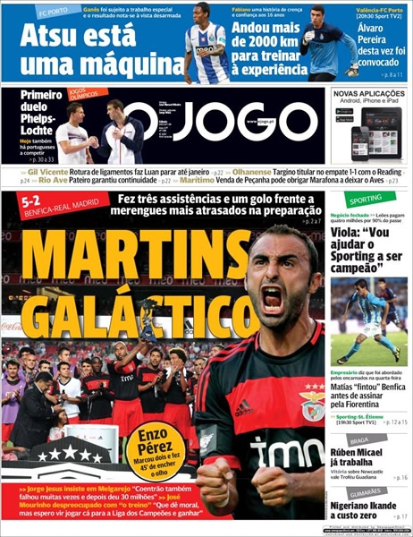 Portada del 28 de julio del 2012.