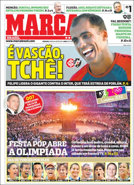 Portada del 28 de julio del 2012.