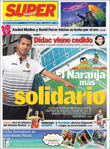 Portada del 28 de julio del 2012.