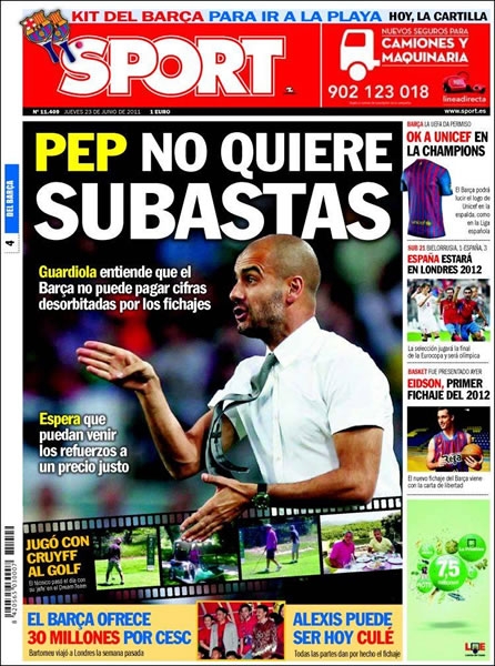 Portada del 23 de junio de 2011.