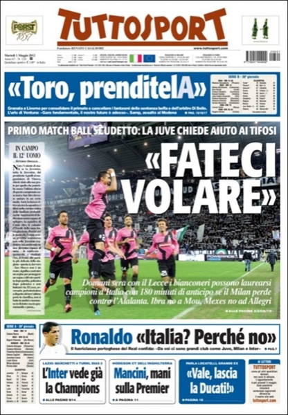 Portada del 1 de mayo de 2012.