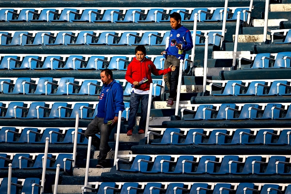 Siempre presente la afición cementera, pese a la mala racha de equipo.