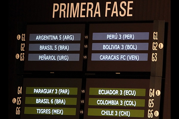 Sorteo Libertadores.
