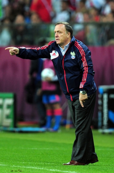 El técnico ruso, Dick Advocaat, ganó su primer partido en la Eurocopa 2012.