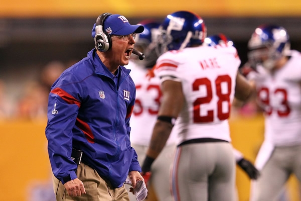 Tom Coughlin y su segunda victoria.
