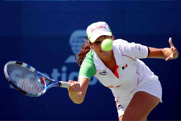 Valeria Pulido no tuvo una buena actuación en tenis.