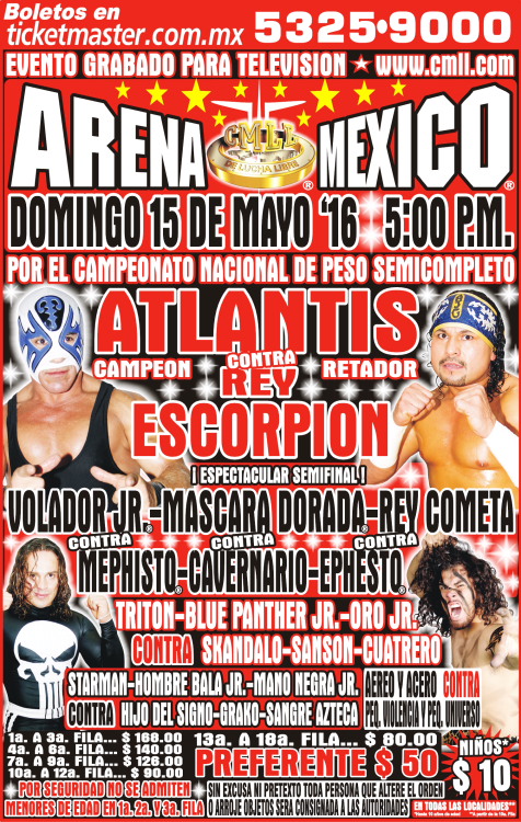Carteleras lucha libre