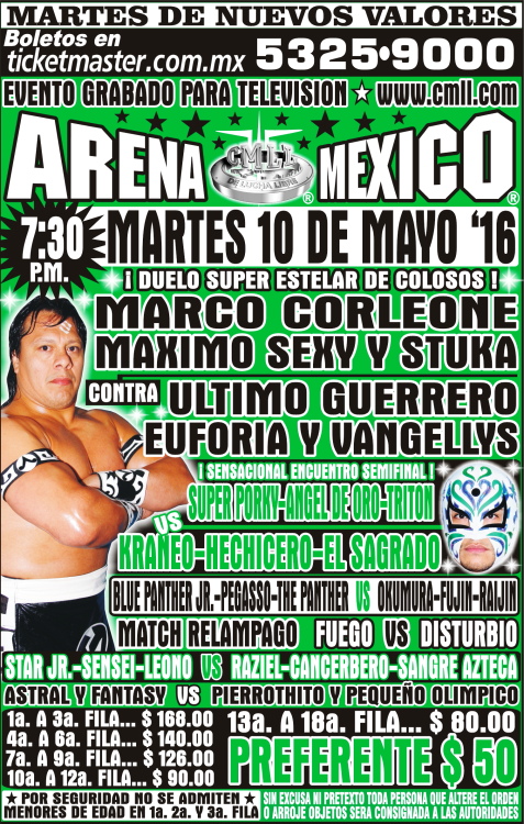 Carteleras lucha libre