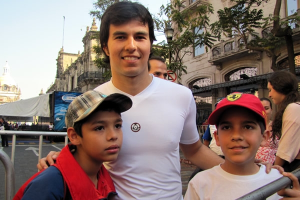 Desde temprano, Sergio comenzó a tomarse fotos