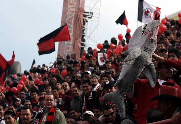 El ambiente dentro del estadio.