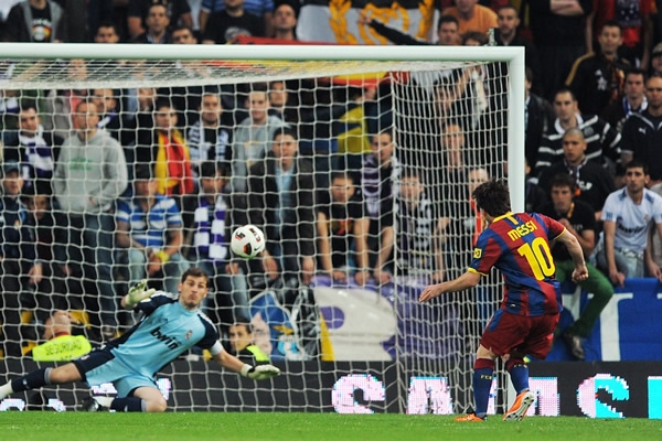 El momento del gol de Messi