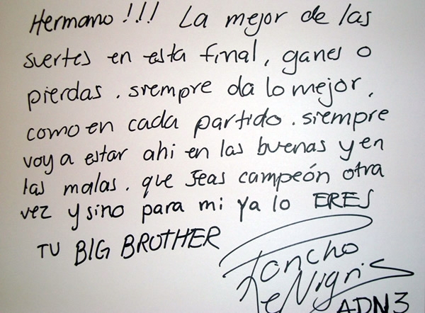 El texto de Poncho de Nigris.
