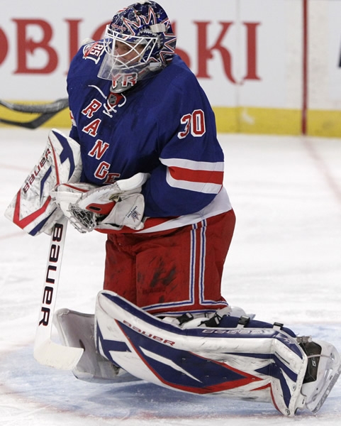 Henrik Lundqvist, guardavallas sueco del equipo neoyorquino.