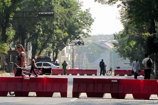 Las calles tuvieron que ser cerradas para el evento