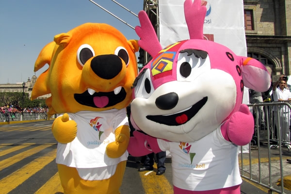 Las mascotas de los Panamericanos estuvieron presentes