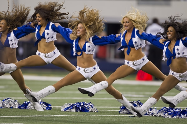 Las porristas de Vaqueros.