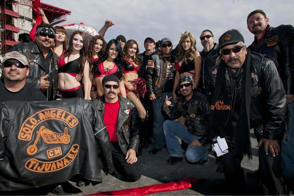 Los motociclistas también acudieron para apoyar a Xolos.