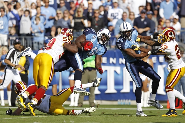 Los Pieles Rojas vencieron por 19-16 a los Titanes.