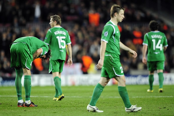 Los rusos no tuvieron suerte ante el Barça