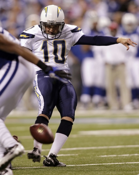 Nate Kaeding logró cinco goles de campo.