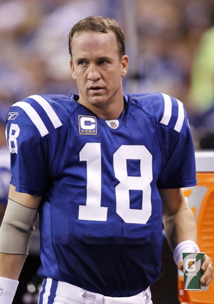 Peyton Manning sufrió cuatro pases interceptados.