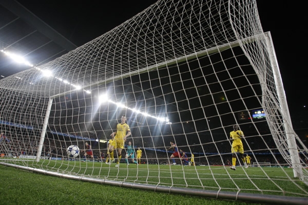 Uno de los goles culés