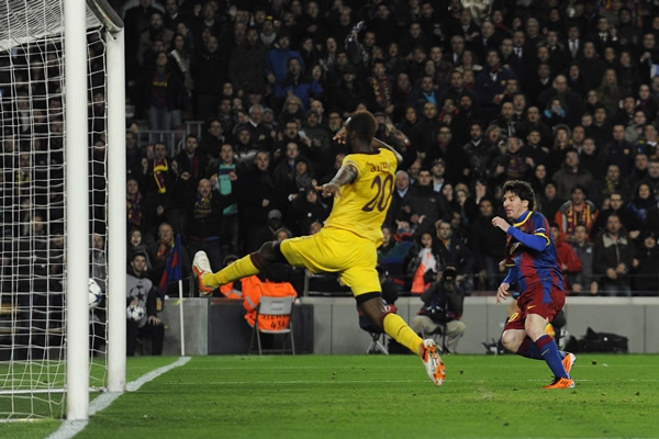 Uno de los goles de Messi