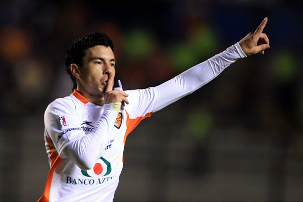 Así festejó Jorge Rodríguez su gol que dió el empate a Jaguares.