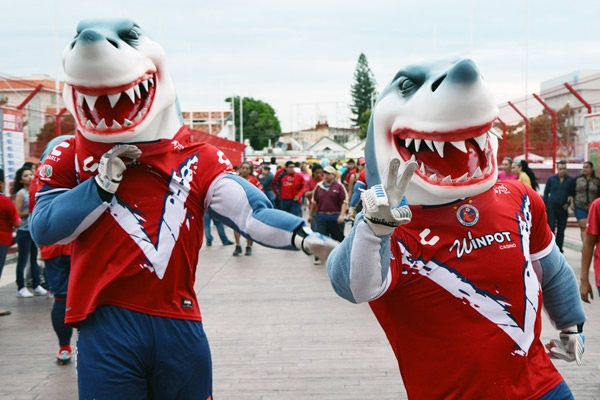 Ambiente de fiesta como es usual en el Puerto.