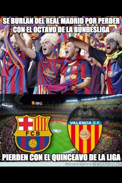 Barcelona y su debacle, la comidilla de los memes.