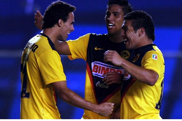 Celebración de gol del América