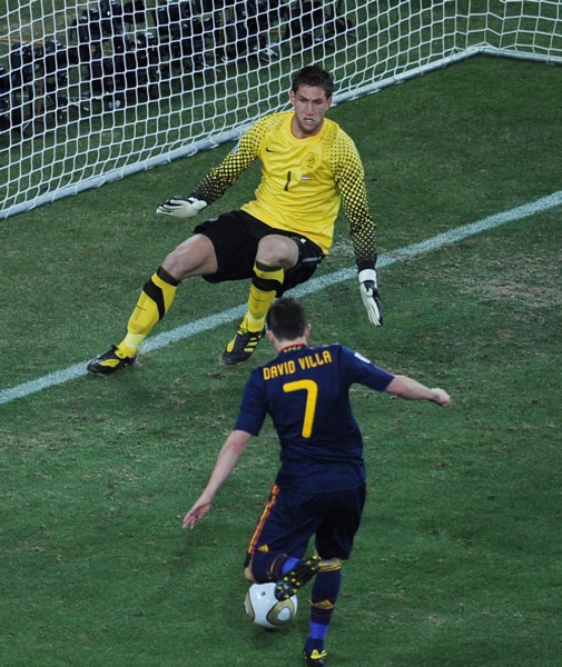 David Villa tuvo para matar.