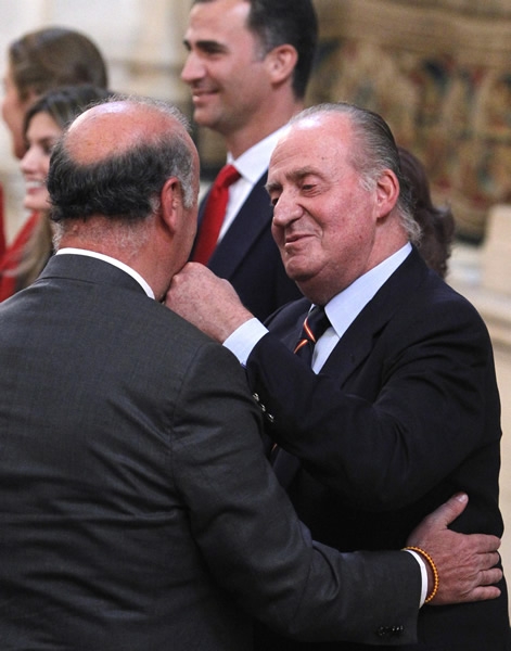 El Presidente y el Rey recibieron a los Campeones.