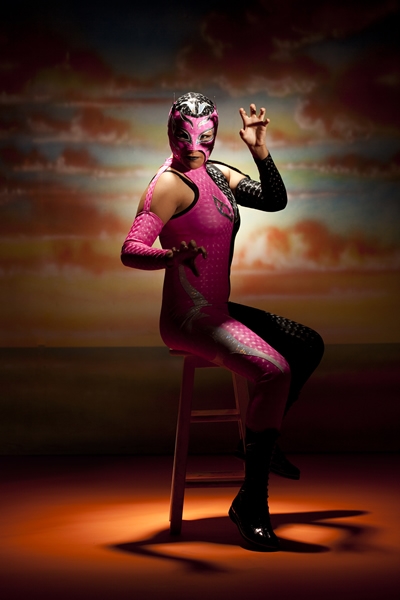 Joven e intrepida gladiadora.