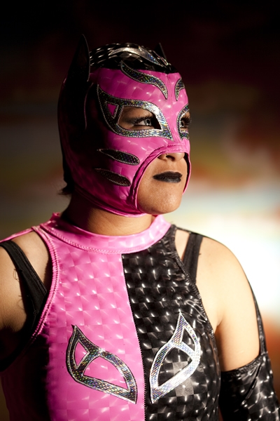 Joven e intrepida gladiadora.