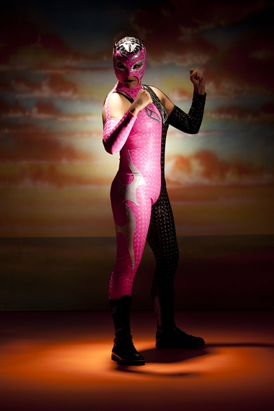 Joven e intrepida gladiadora.