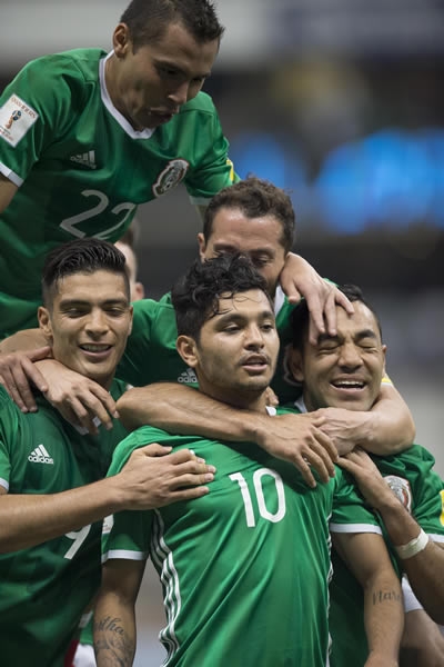 La celebración tricolor.