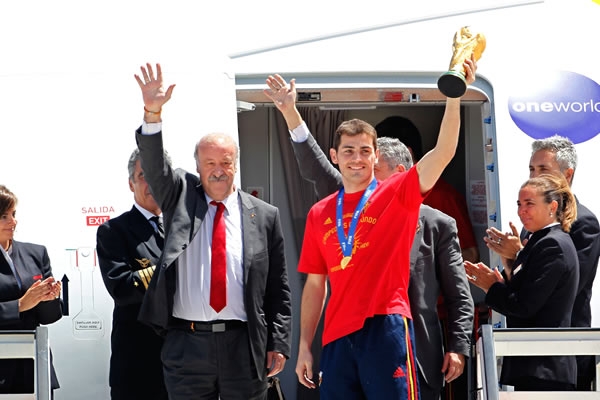 La Furia Roja regresó a España.