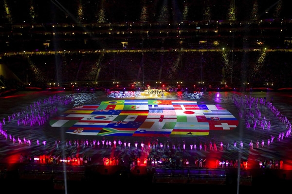 Las banderas de las 32 selecciones