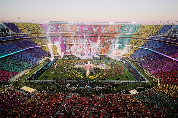 Las imágenes del show de medio tiempo del Super Bowl 50.