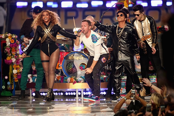 Las imágenes del show de medio tiempo del Super Bowl 50.