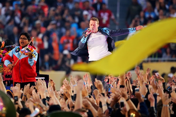 Las imágenes del show de medio tiempo del Super Bowl 50.