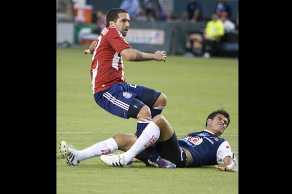 Momento del gol de Chivas