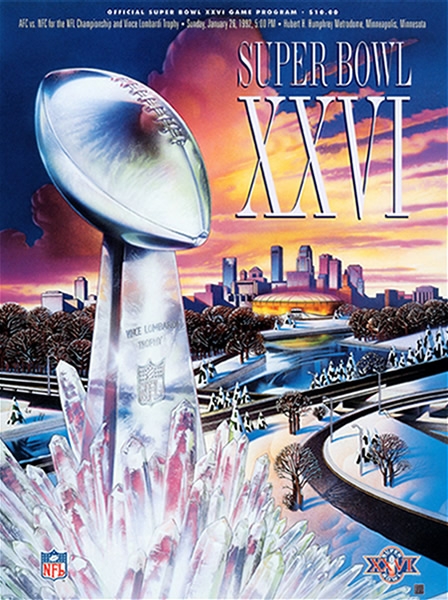 Los programas oficiales del Super Bowl son piezas de colección.