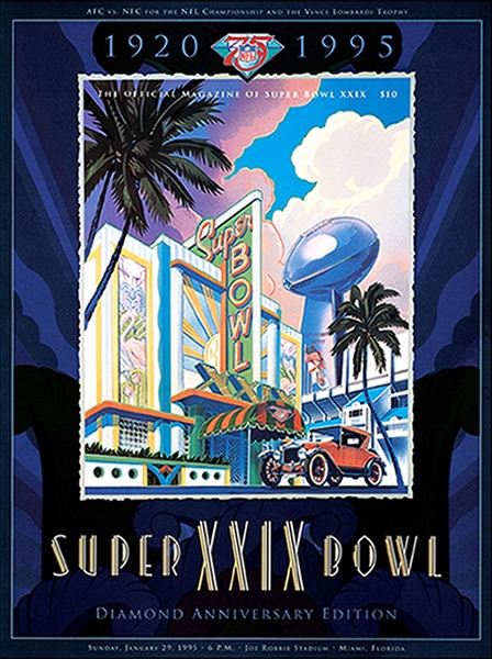Los programas oficiales del Super Bowl son piezas de colección.